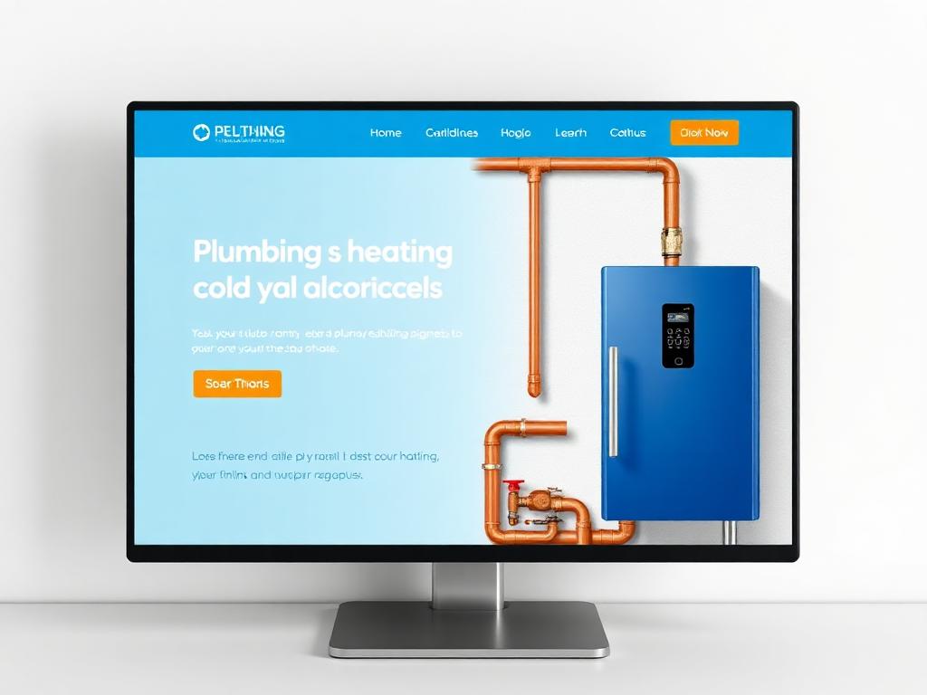 Démonstration de site internet pour plombier chauffagiste